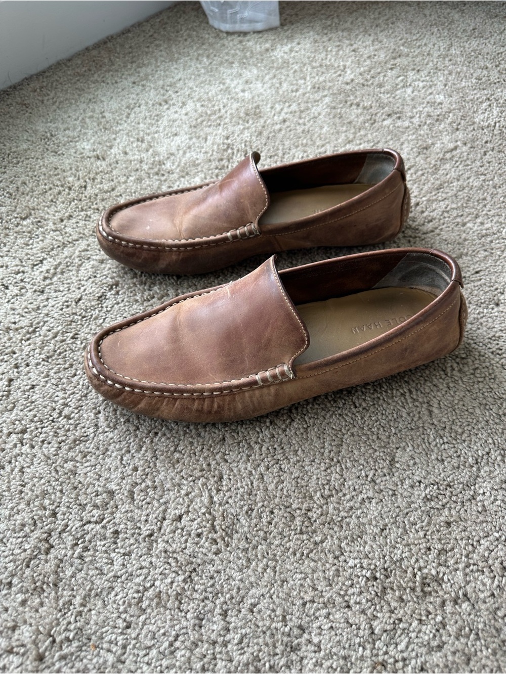 Cole Haan Somerset Venetian Drivers Brown Leather, Men's 9M
